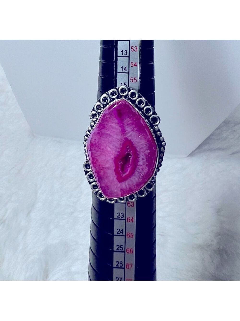 Solar Add On Item Pink Ring size 8.75